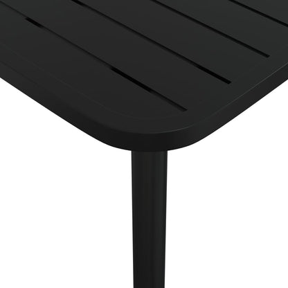 Garden Table Anthracite Steel 110 cm 80 cm