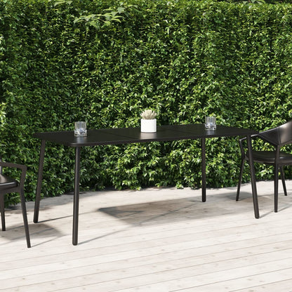 Garden Table Anthracite Steel 165 cm 80 cm