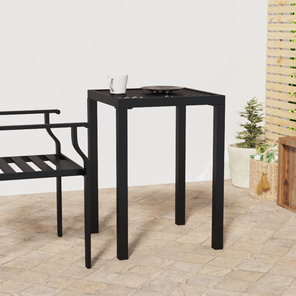 Garden Table Anthracite Steel 50 cm 50 cm