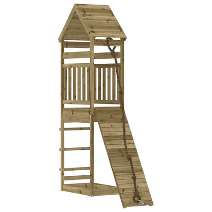 vidaXL Playhouse with Climbing Wall Impregnated Wood Pine 2
