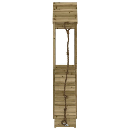 vidaXL Playhouse with Climbing Wall Impregnated Wood Pine 4