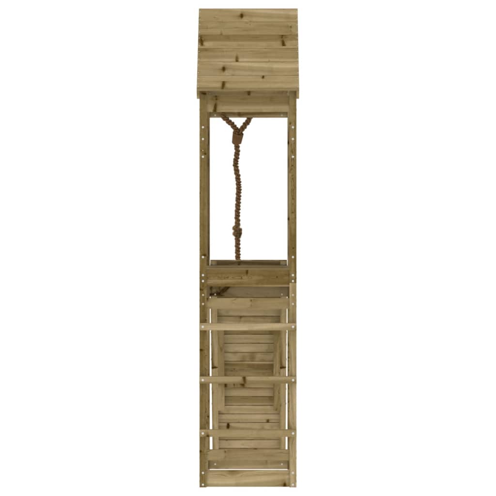 vidaXL Playhouse with Climbing Wall Impregnated Wood Pine 5