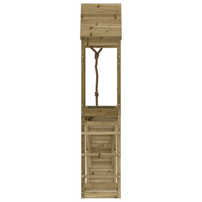 vidaXL Playhouse with Climbing Wall Impregnated Wood Pine 5