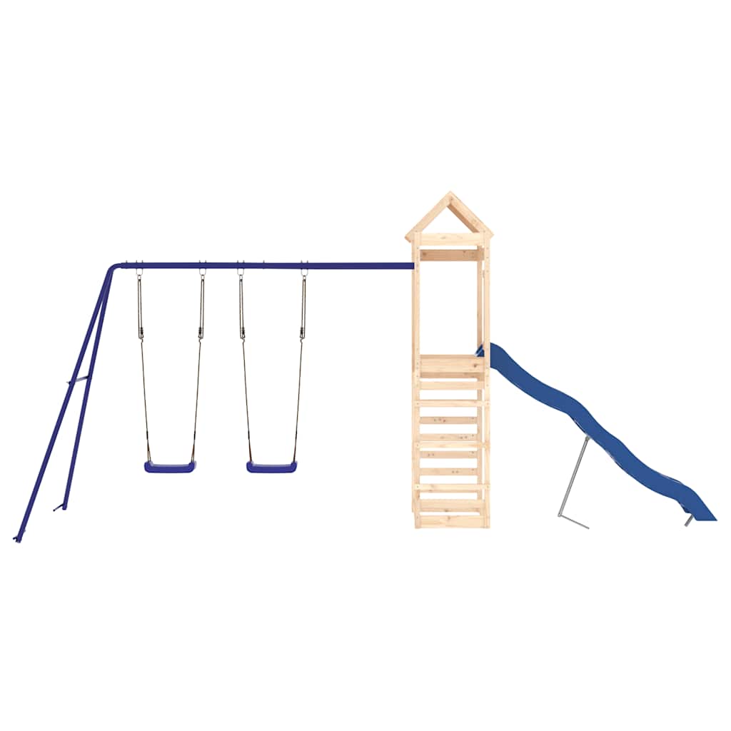 vidaXL Outdoor Playset Solid Wood Pine 3