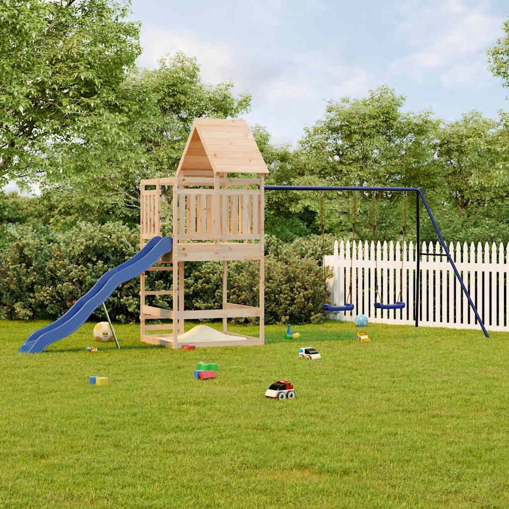 Outdoor Playset Solid Wood Pine Solid pinewood