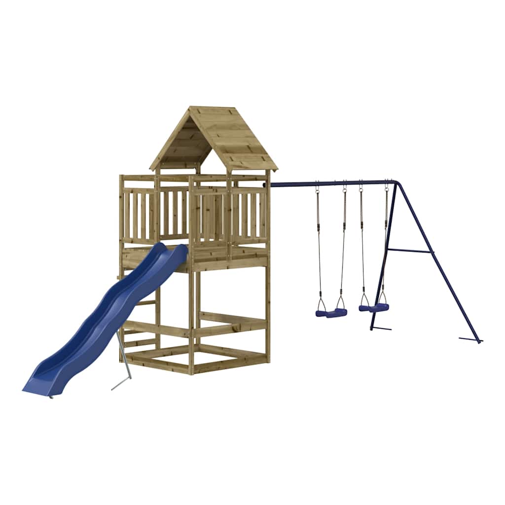 Outdoor Playset Solid Wood Pine Solid impregnated pinewood