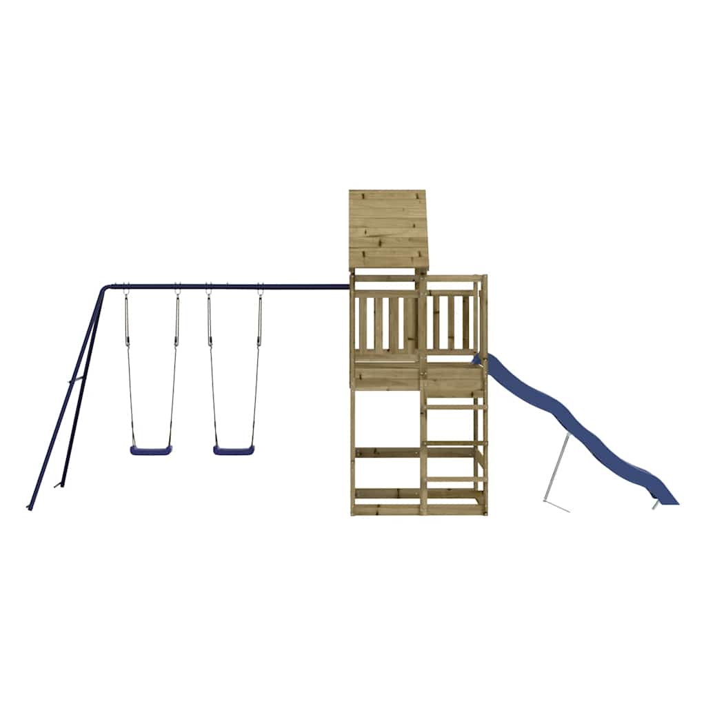 Outdoor Playset Solid Wood Pine Solid impregnated pinewood