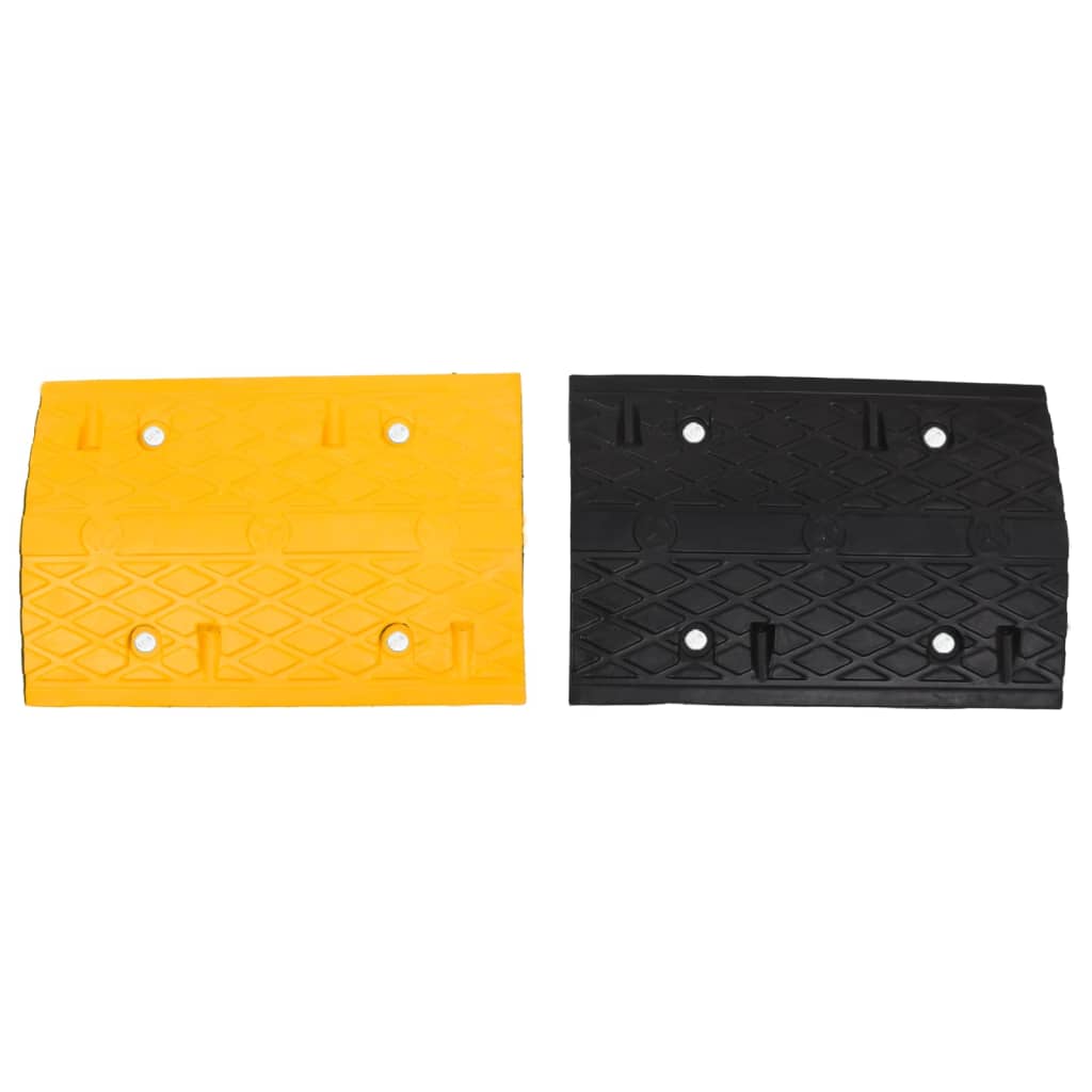 vidaXL Speed Hump Yellow&Black 323x32.5x4 cm Rubber 3