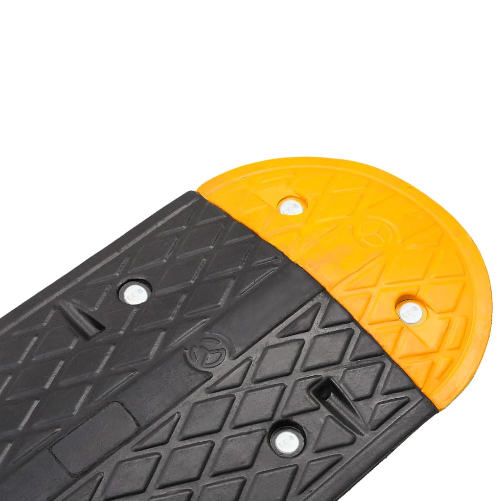 vidaXL Speed Hump Yellow&Black 323x32.5x4 cm Rubber 6