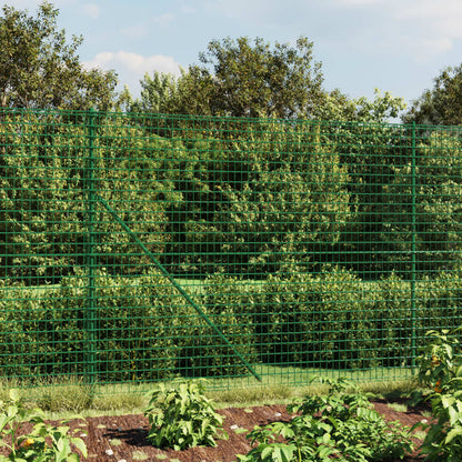Wire Mesh Fence Flange Green