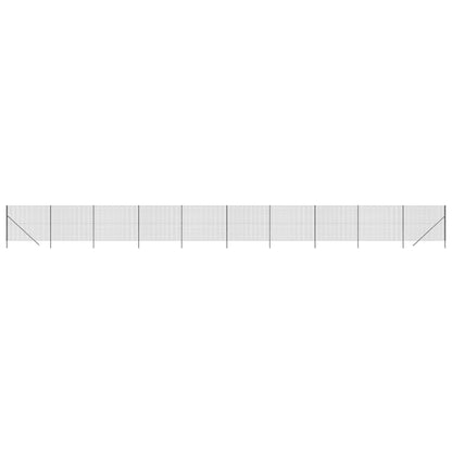 vidaXL Wire Mesh Fence Anthracite 2.2x25 m Galvanised Steel 2