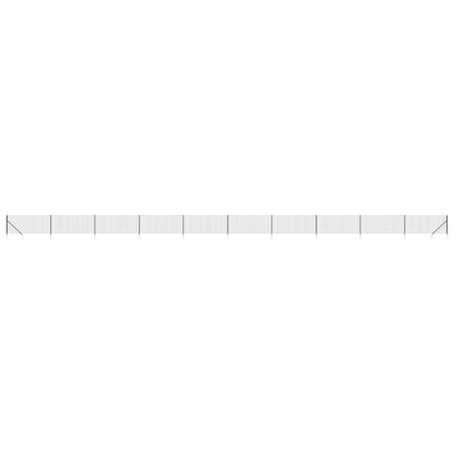 Wire Mesh Fence with Spike Anchors Anthracite 1 m 25 m
