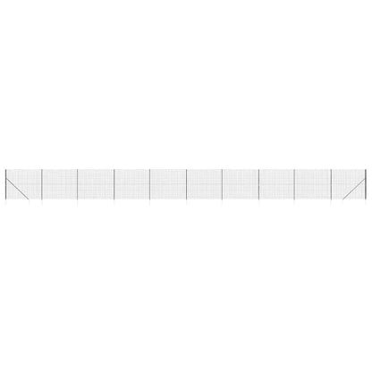 Wire Mesh Fence with Spike Anchors Anthracite 1.6 m 25 m