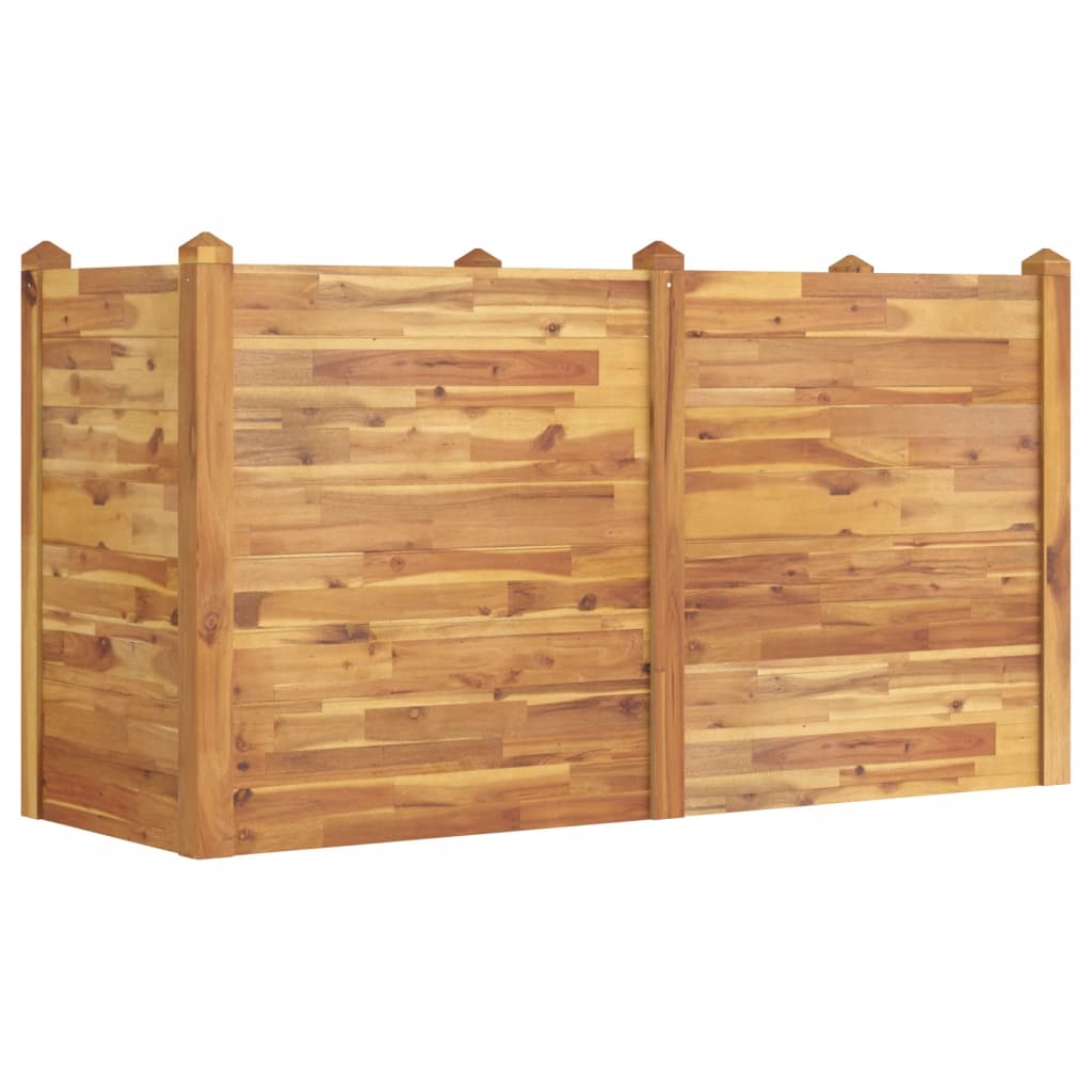 vidaXL Garden Raised Bed 160x60x84 cm Solid Wood Acacia 2
