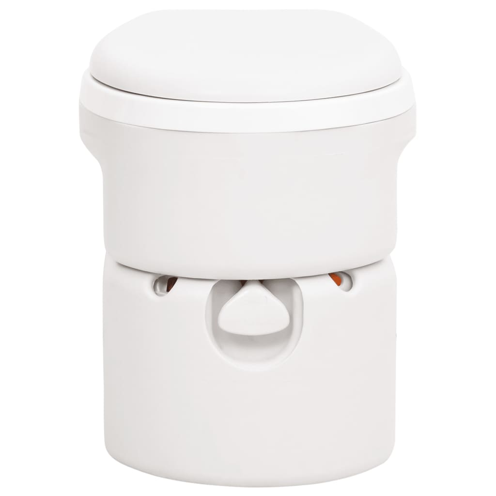 vidaXL Integrated Camping Toilet White 24+17 L HDPE&PP 2