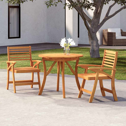 vidaXL 3 Piece Garden Dining Set Solid Wood Acacia 1