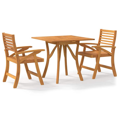 5 Piece Garden Dining Set Solid Wood Acacia 85 x 85 cm