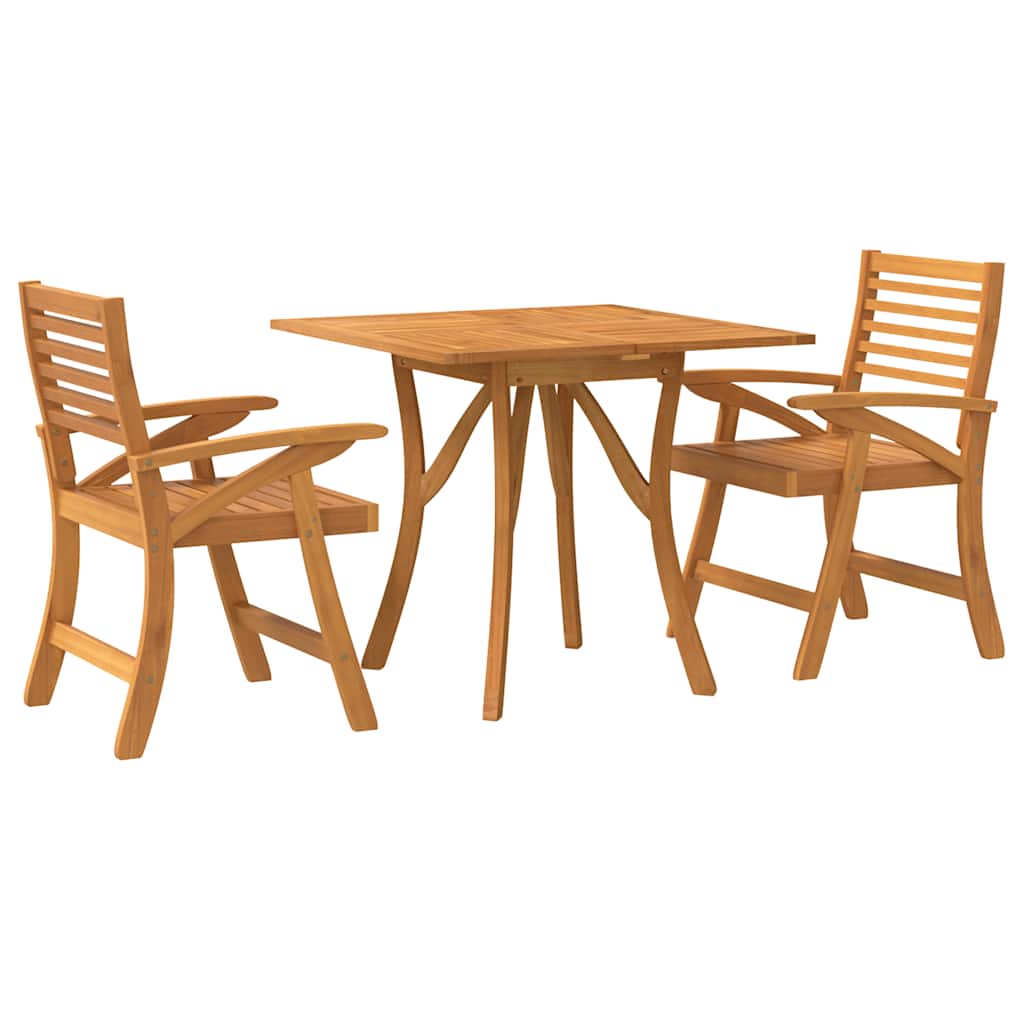 5 Piece Garden Dining Set Solid Wood Acacia 85 x 85 cm