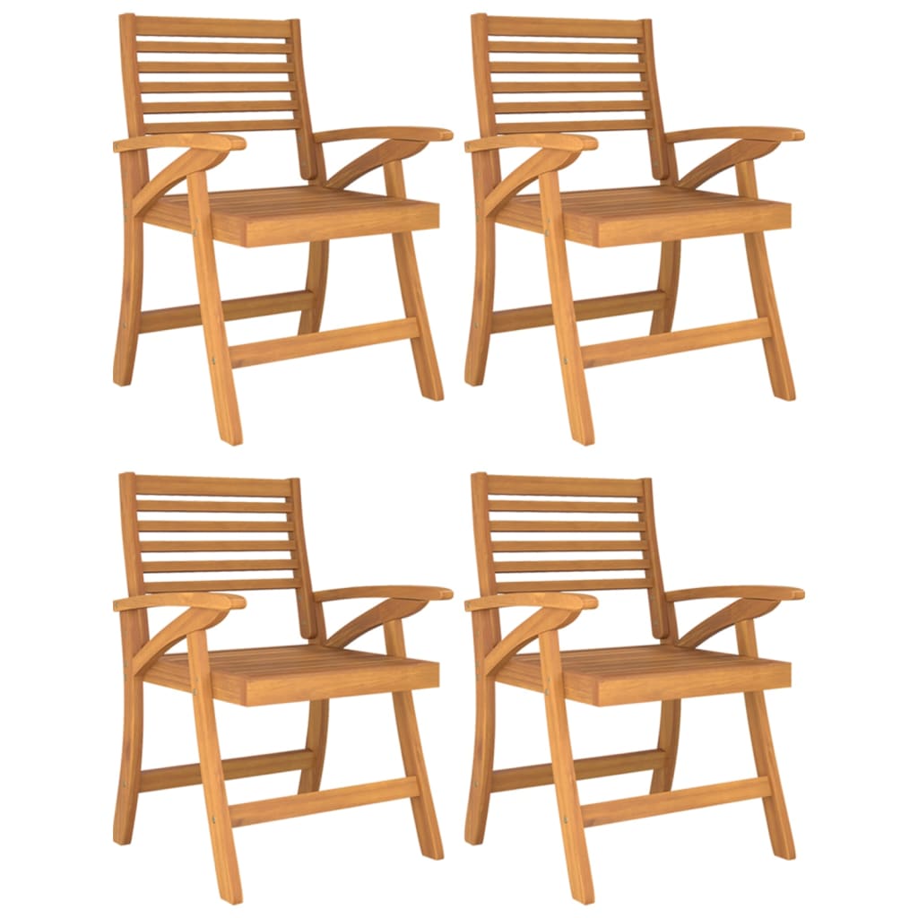 Garden Chairs 58x58x87 cm Solid Wood Acacia 4