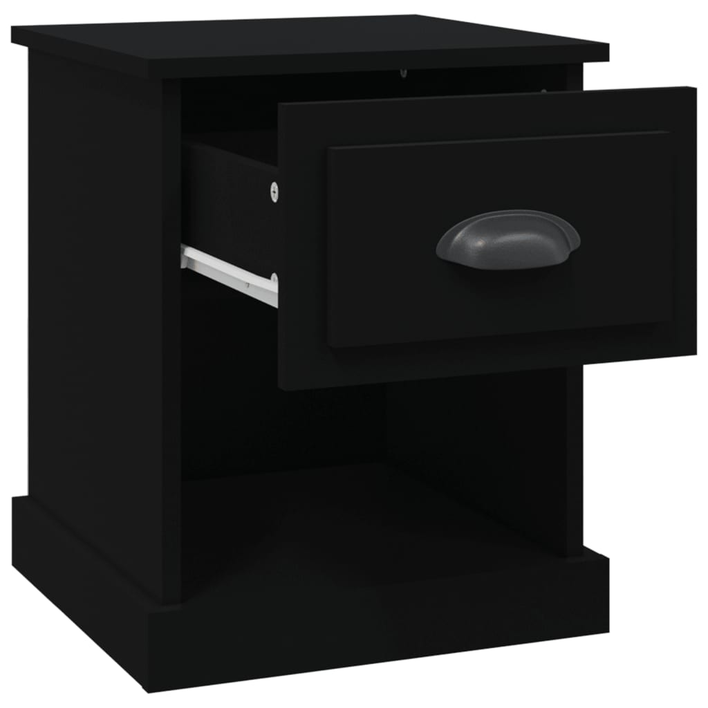 Bedside Cabinet 39x39x47,5 cm Engineered Wood Black
