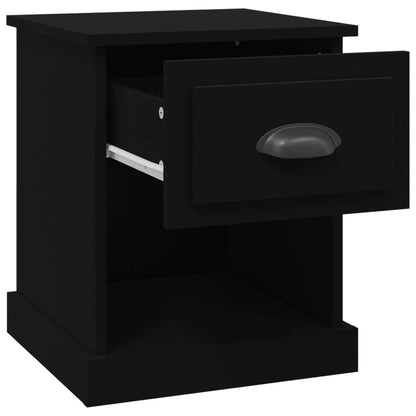 Bedside Cabinet 39x39x47,5 cm Engineered Wood Black