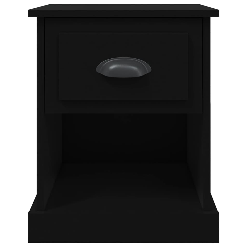 Bedside Cabinet 39x39x47,5 cm Engineered Wood Black