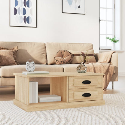Coffee Table 90x50x35 cm Engineered Wood Sonoma oak