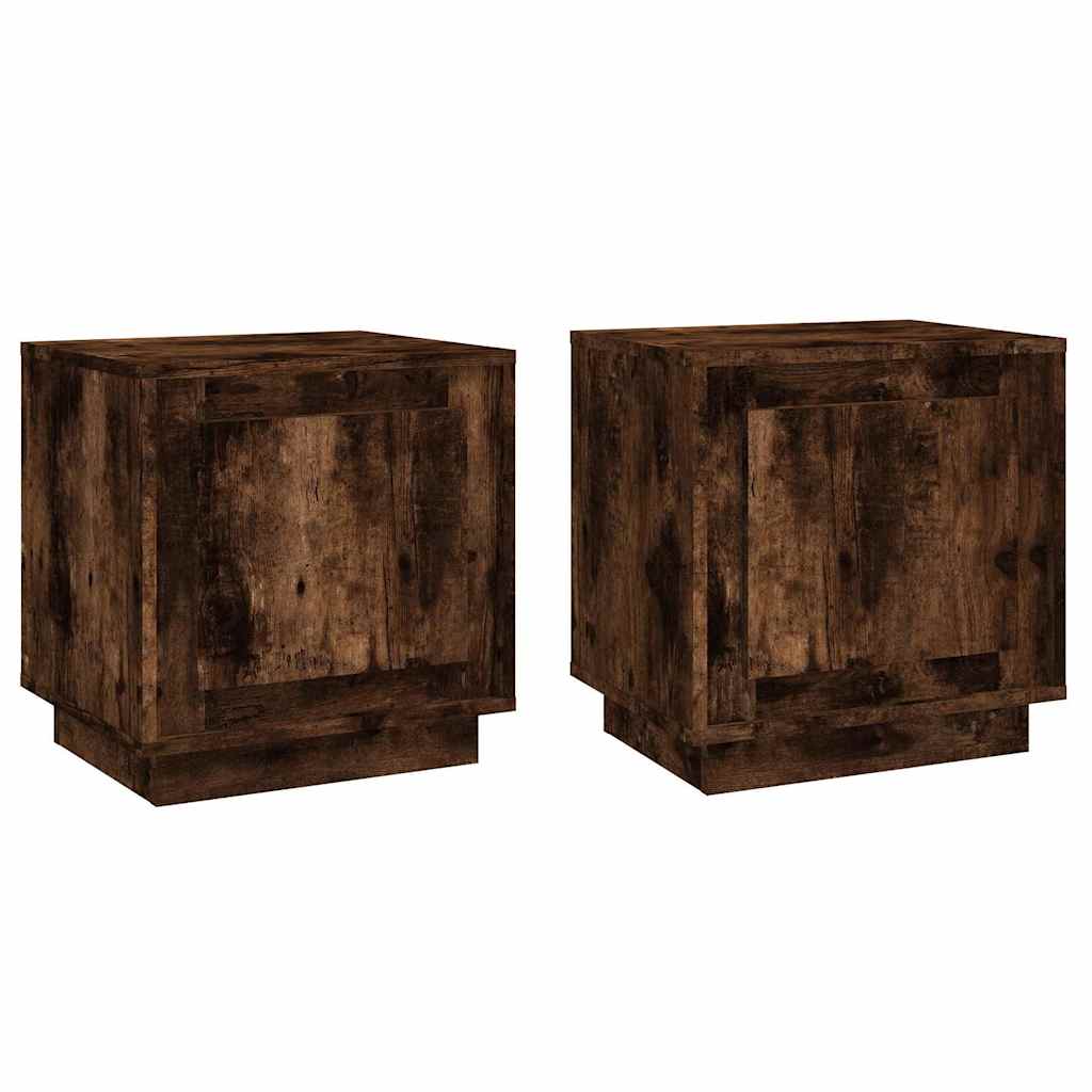 Bedside Cabinet 44x35x45 cm Engineered Wood Smoked oak