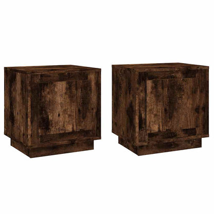 Bedside Cabinet 44x35x45 cm Engineered Wood Smoked oak