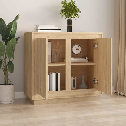 Sideboard 80x34x75 cm Engineered Wood Sonoma oak