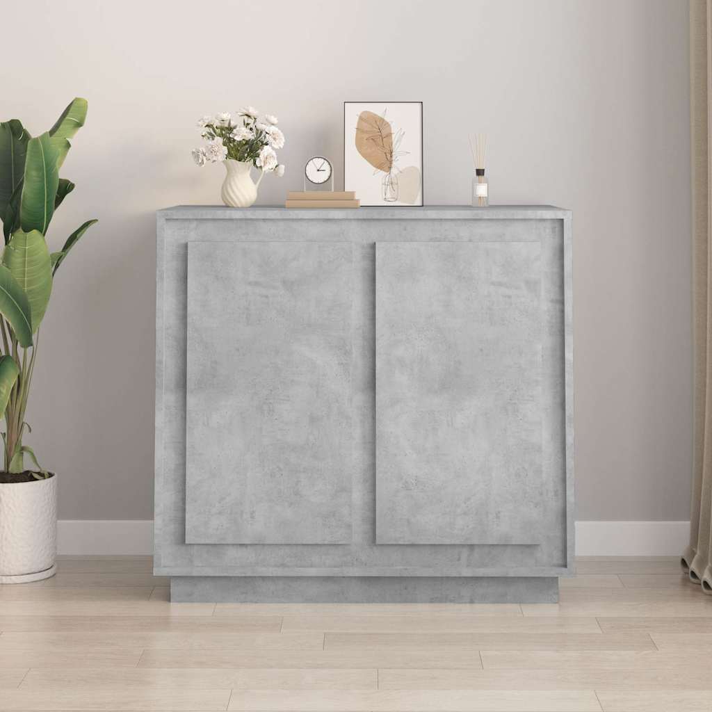 Sideboard 80x34x75 cm Engineered Wood Concrete grey
