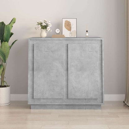 Sideboard 80x34x75 cm Engineered Wood Concrete grey