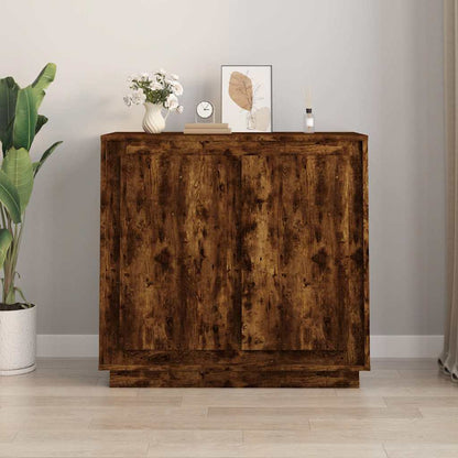 Sideboard 80x34x75 cm Engineered Wood Smoked oak