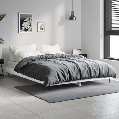 Bed Frame without Mattress 135x190 cm White