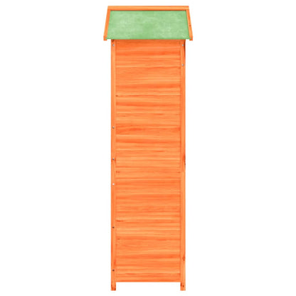 vidaXL Garden Tool Shed Brown 120x53.5x170 cm Solid Wood Pine 6
