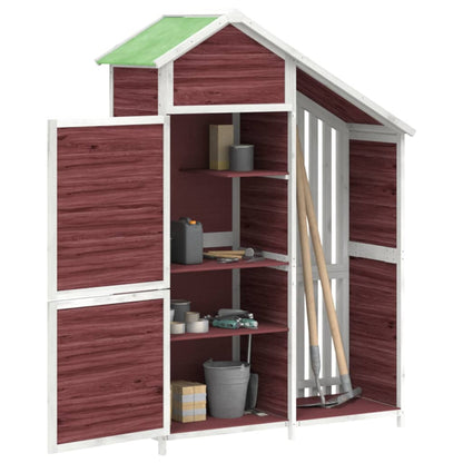vidaXL Garden Tool Shed Mocha 120x53,5x170 cm Solid Wood Pine 3