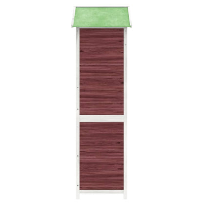 vidaXL Garden Tool Shed Mocha 120x53,5x170 cm Solid Wood Pine 6