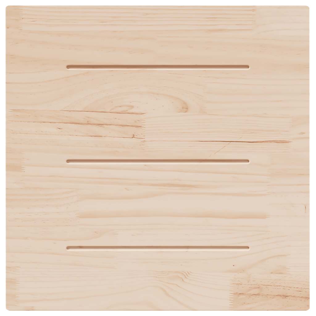 Table Top 40x40x2.5 cm Solid Wood Pine Square White 80 cm 80 cm