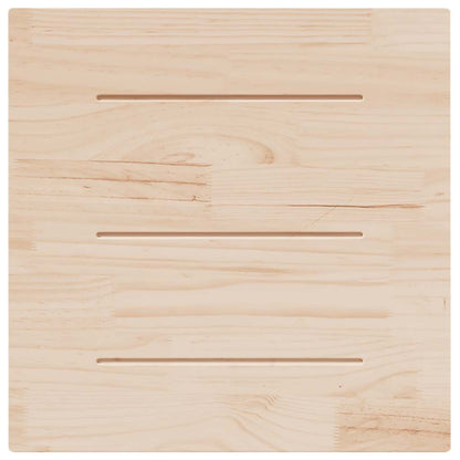 Table Top 40x40x2.5 cm Solid Wood Pine Square White 80 cm 80 cm
