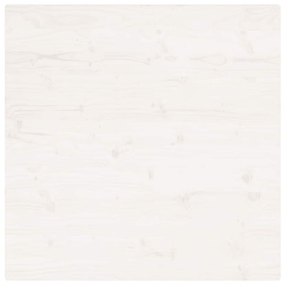 Table Top 40x40x2.5 cm Solid Wood Pine Square White 80 cm 80 cm