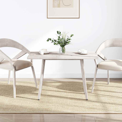 Table Top 40x40x2.5 cm Solid Wood Pine Square White 100 cm 50 cm