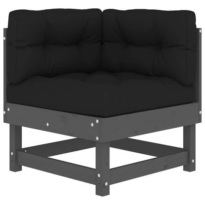 Cushions Black Solid Wood Pine Grey pine 2x corner