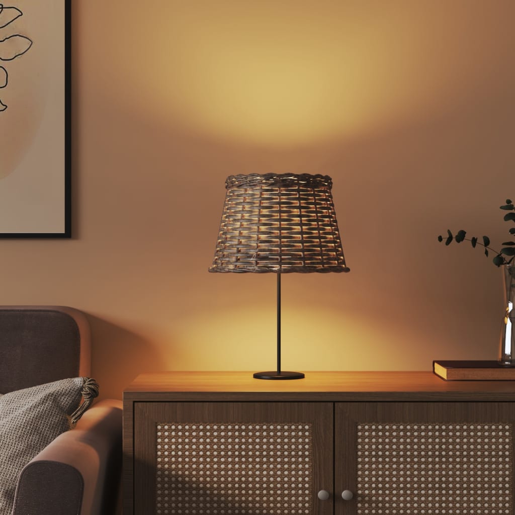 Lamp Shade Wicker Brown Ø 25 x 17 cm