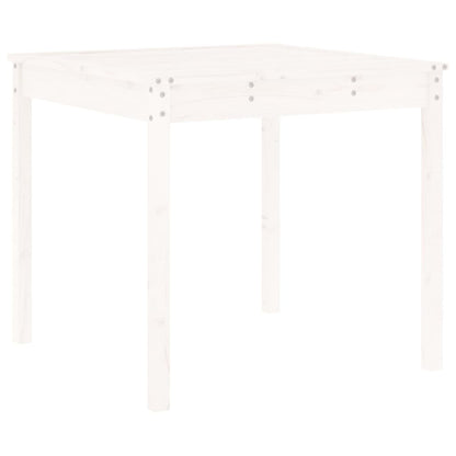 3 Piece Garden Bistro Set Solid Wood Pine White pine