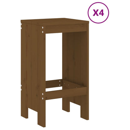 vidaXL 5 Piece Garden Bar Set Honey Brown Solid Wood Pine 3