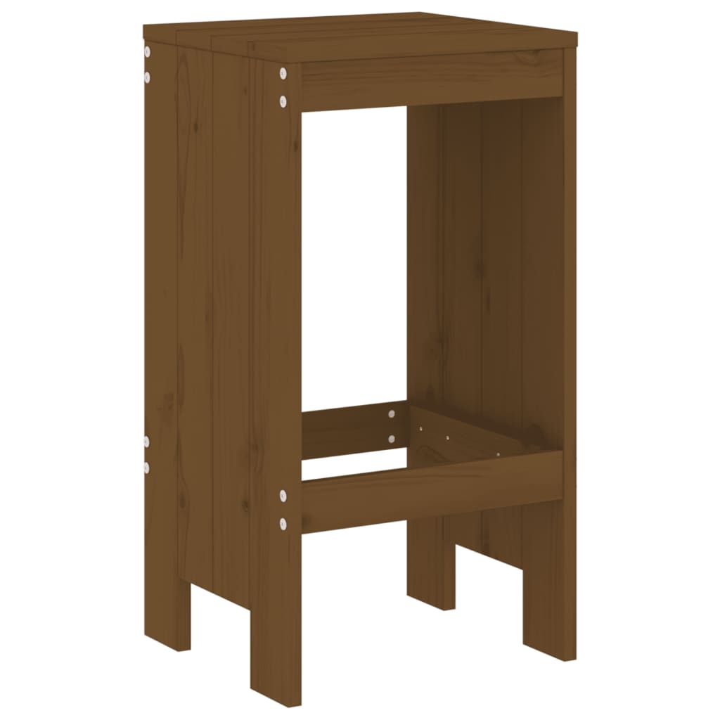 vidaXL 5 Piece Garden Bar Set Honey Brown Solid Wood Pine 4