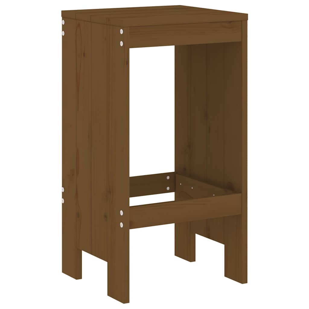 vidaXL 7 Piece Garden Bar Set Honey Brown Solid Wood Pine 4