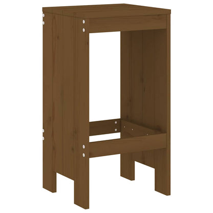 vidaXL 7 Piece Garden Bar Set Honey Brown Solid Wood Pine 4