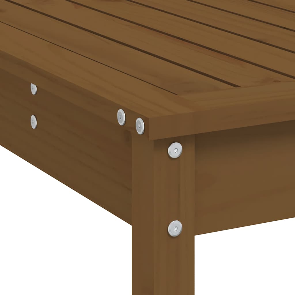 vidaXL 7 Piece Garden Bar Set Honey Brown Solid Wood Pine 6