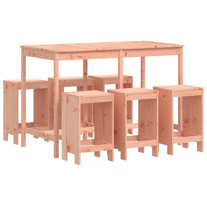 vidaXL 7 Piece Garden Bar Set Solid Wood Douglas 2